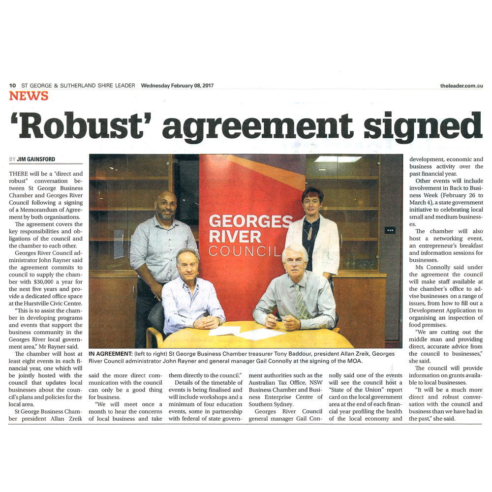 'Robust' agreement signed