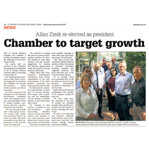 Allan Zreik re-elected as president. Chamber to target growth
